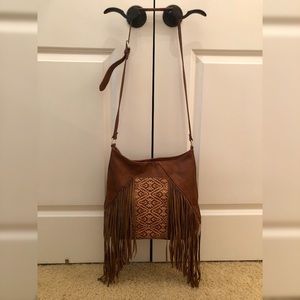 Aztec Fringe Crossbody